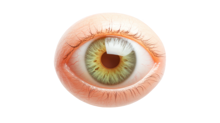 Mesmerizing closeup, exploring the intricate details of a vibrant green eye closeup