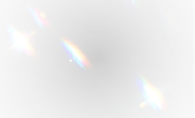 Magic PNG prism with radiant light beam, shiny glasses and glowing diamond, colourful sparkle streak, lens flare and abstract optical effect, fantasy filter with iridescent overlay background