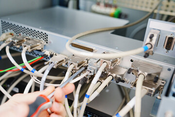 installation and start-up of cabinet with electrical equipment of the Angiograph