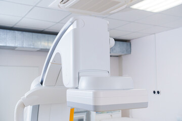Angiograph in the medical office. Modern medicine.