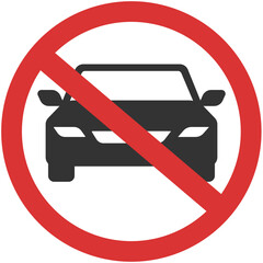 no car sign
