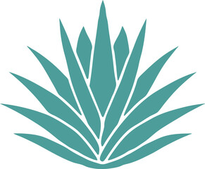 agave plant vector icon, agave logo Isolated on white background