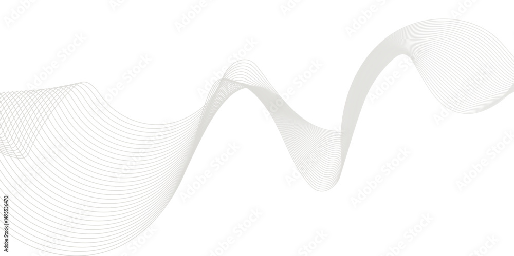Aufkleber abstract wavy lines flowing curve gradient color on transparent background. abstract white backgroun