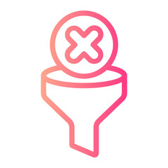 funnel gradient icon