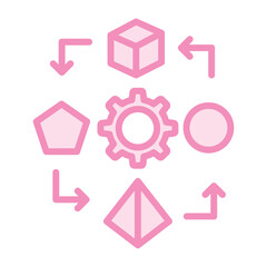 Adaptability duotone line icon, vector, pixel perfect, illustrator file 
