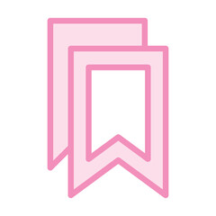 Bookmark duotone line icon, vector, pixel perfect, illustrator file 
