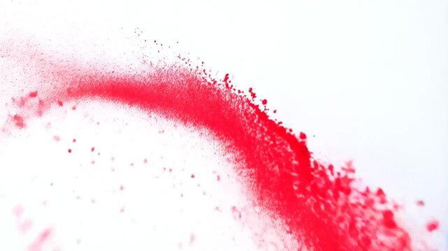 Turkish Spirit: Red and White Powder Burst Illustration

