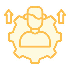 Personal Development duotone line icon, vector, pixel perfect, illustrator file 
