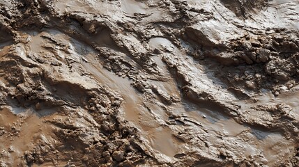 Wet Mud Texture : Suitable for Be Used as Background and Content in Any Project (Print, Graphic Design, Blog Posts, Social Media Posts or Website Related to Environment Theme)