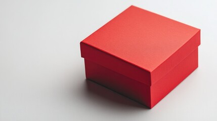 Fototapeta premium Red box on white background