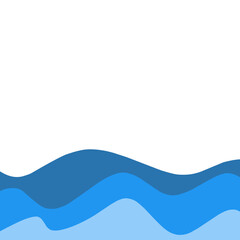 Waves decorative border 