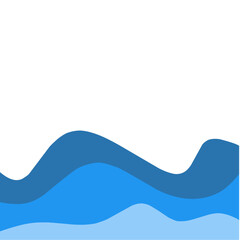 Waves decorative border 