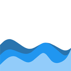 Waves decorative border 