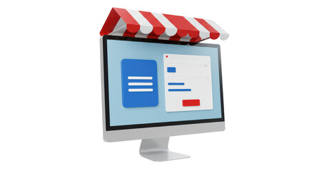 Isolated Online Storefront Display © Gabriela