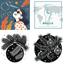 World Cancer Day Awareness Graphics Four Unique Designs for February 4th