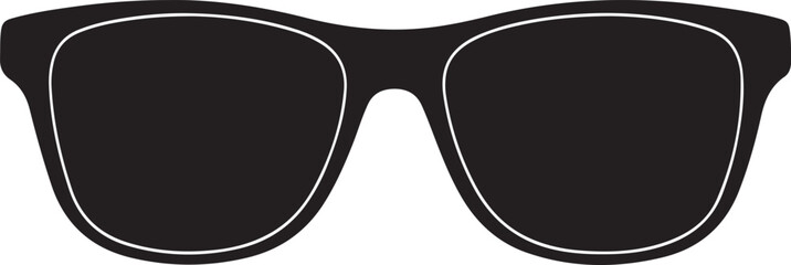 Sunglasses Silhouette Vector Illustration