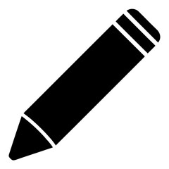 Simple black pencil design for writing and drawing artistic creation design