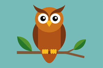 Obraz premium owl on branch