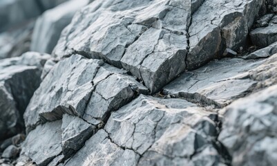 A close-up of a rugged, textured rock surface with visible cracks and crevices (2)