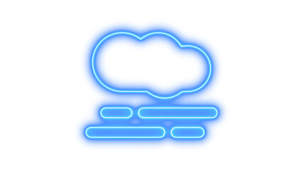 Neon smog glow with transparent background