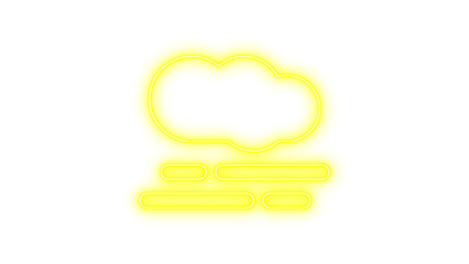 Neon smog glow with transparent background