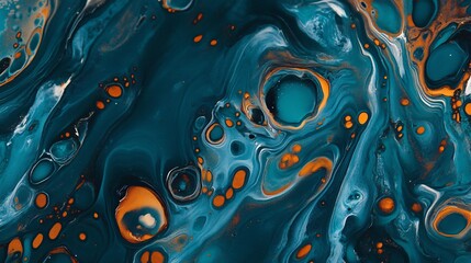 Vibrant Alcohol Ink Colors Abstract Paint Blots Background in High Resolution Art Photo