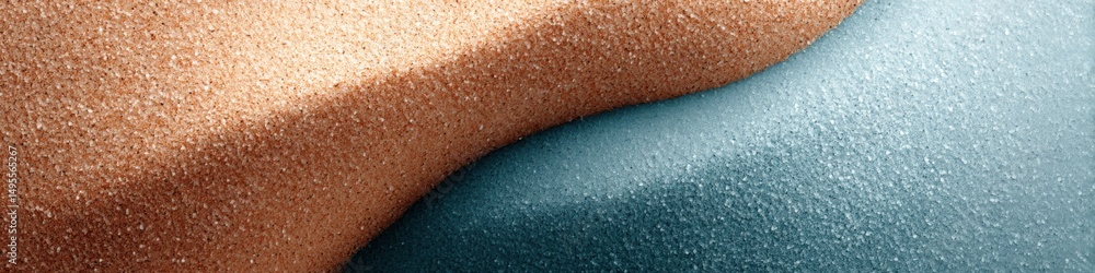 Poster vibrant sand patterns with colorful grains creating a serene center for creative design