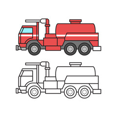 Special fire truck rescue equipment icon isolated on white