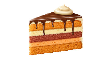 Isolated Cake Slice