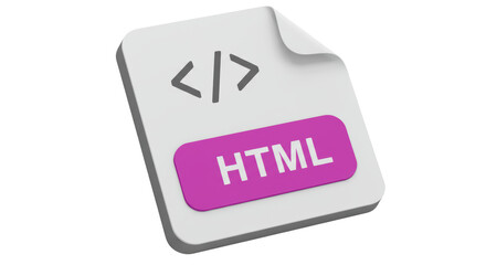 Isolated HTML File Icon