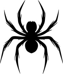 Black silhouette of a spider