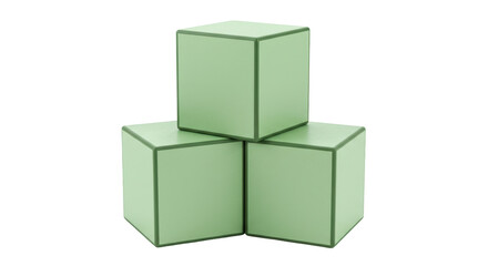 Isolated Green Boxes