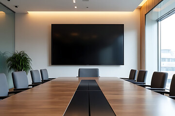 conference room with chairs and table Contemporary Conference Room Design Concepts for Businesses That Enhance Productivity Communication and Team Collaboration in Modern Workspaces