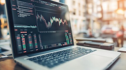 KPI Dashboard Data Analytics On Business Laptop