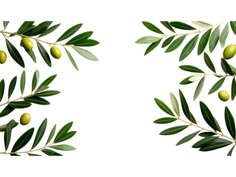 Olive branch png, a symbol of peace and prosperity for design artistic creations