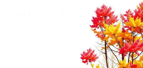 Blank treasury funds account sign-on sheet with ample copy space, money, banking