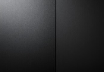 Dark, textured wall panels with a vertical seam