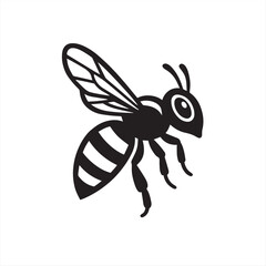 vector illustration of a bee