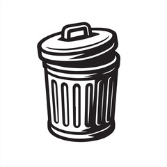 trash can vector