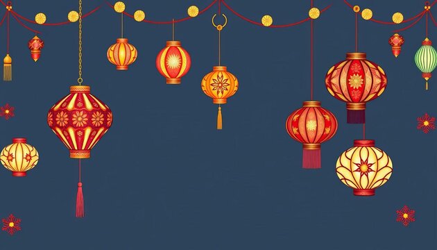 Hand-drawn vector illustrations of traditional Filipino parol Christmas lanterns Festive designs, perfect for holiday decorations, lantern, joyful
