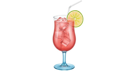 Isolated Tropical Cocktail
