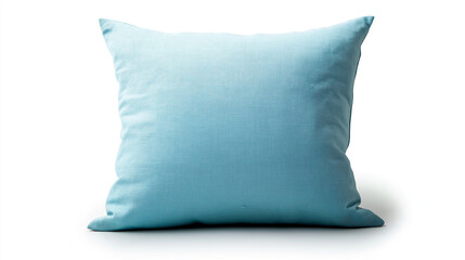  "Decorative Throw Pillow with Textured Fabric Design Isolated on White Background for Home Decor