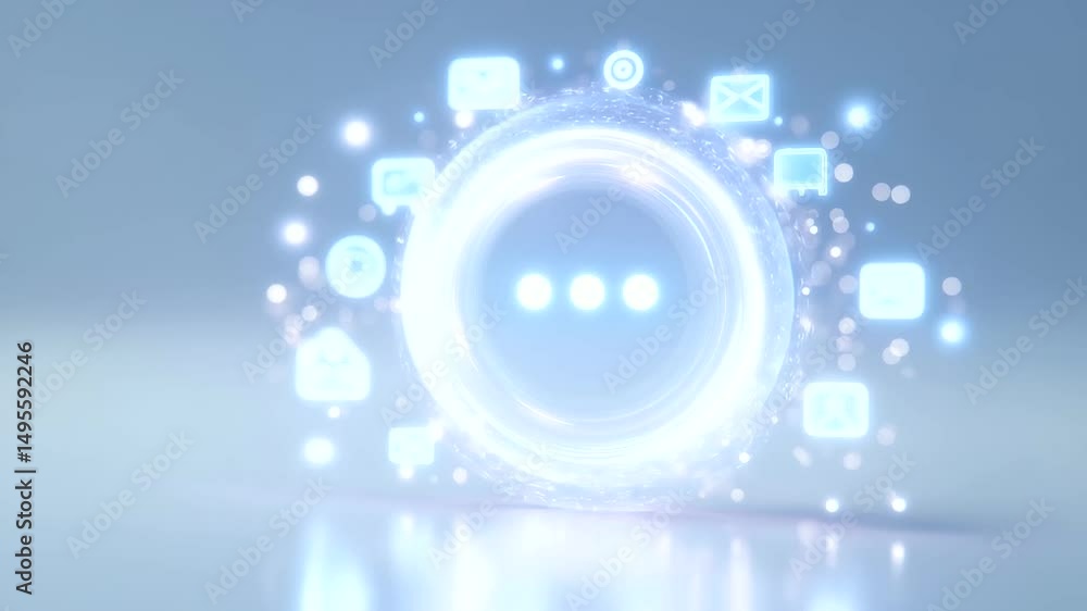 Poster cutting-edge virtual assistant interface for seamless content creation and user interaction.