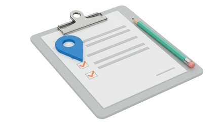 Isolated Clipboard Checklist Location