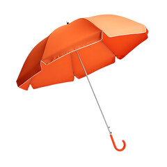 Sport Inspired Compact Beach Umbrella with a Robust Isolated on Transparent Background