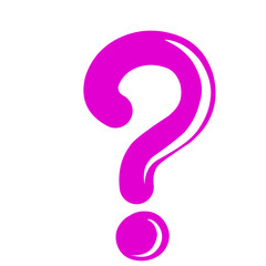 Magenta Question Mark on Black Backdrop Symbolizing Inquiry and Uncertainty