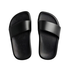 Sleek Slip On Sandals with an Ultra Minimalist Desi Isolated on Transparent Background