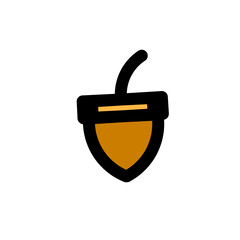 Abstract emblem design featuring a warm, shield-like shape on black background