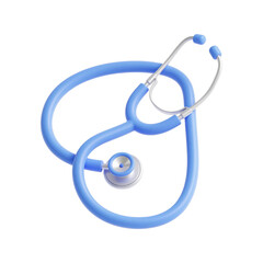 Blue Stethoscope Medical Instrument Healthcare Equipment