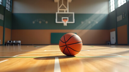 Corner Three Pressure: Official NBA Ball Positioned for Crucial Playoff Three-Pointer